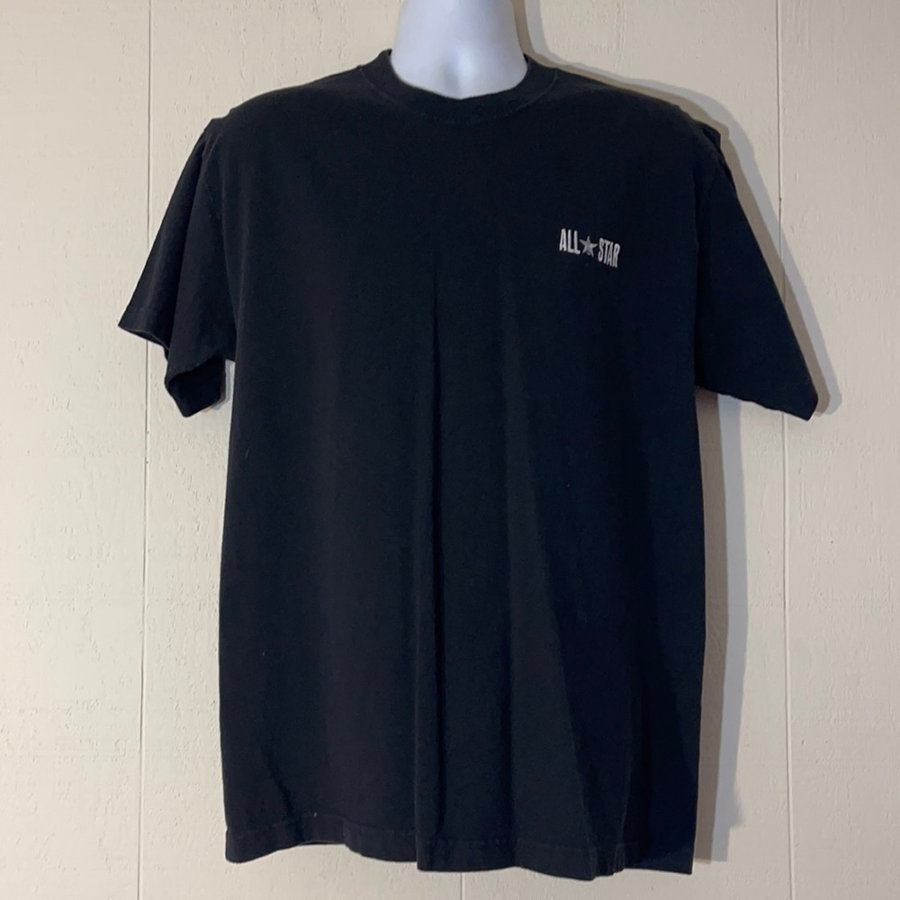 CONVERSE T-SHIRT BLACK SIZE LARGE.